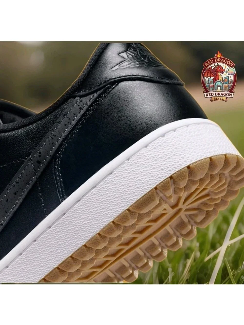 Nike Air Jordan 1 Golf Shoes Low Black Gum White DD9315-005 - Men's Size 8